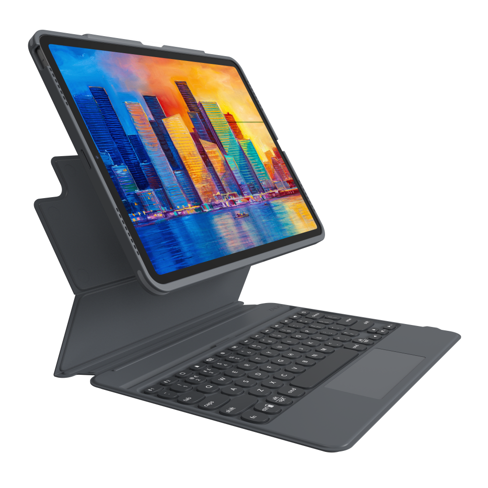 ZAGG ZAGG - Pro Keys Wireless Keyboard with Trackpad and Detachable Case for Apple iPad Pro 12.9 - Charcoal Black