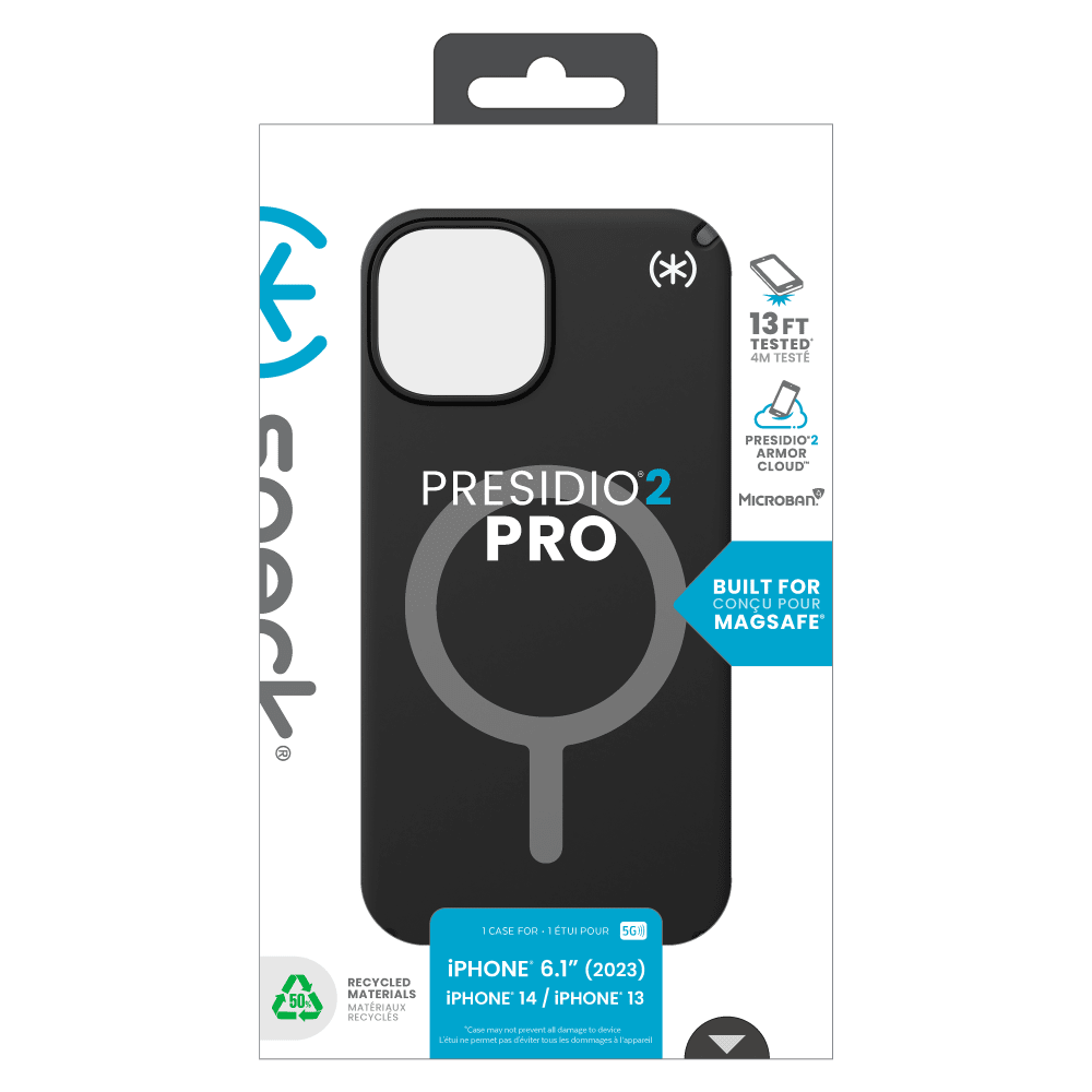 Speck Presidio2 Pro MagSafe Case for Apple iPhone 15 / iPhone 14 / iPhone 13