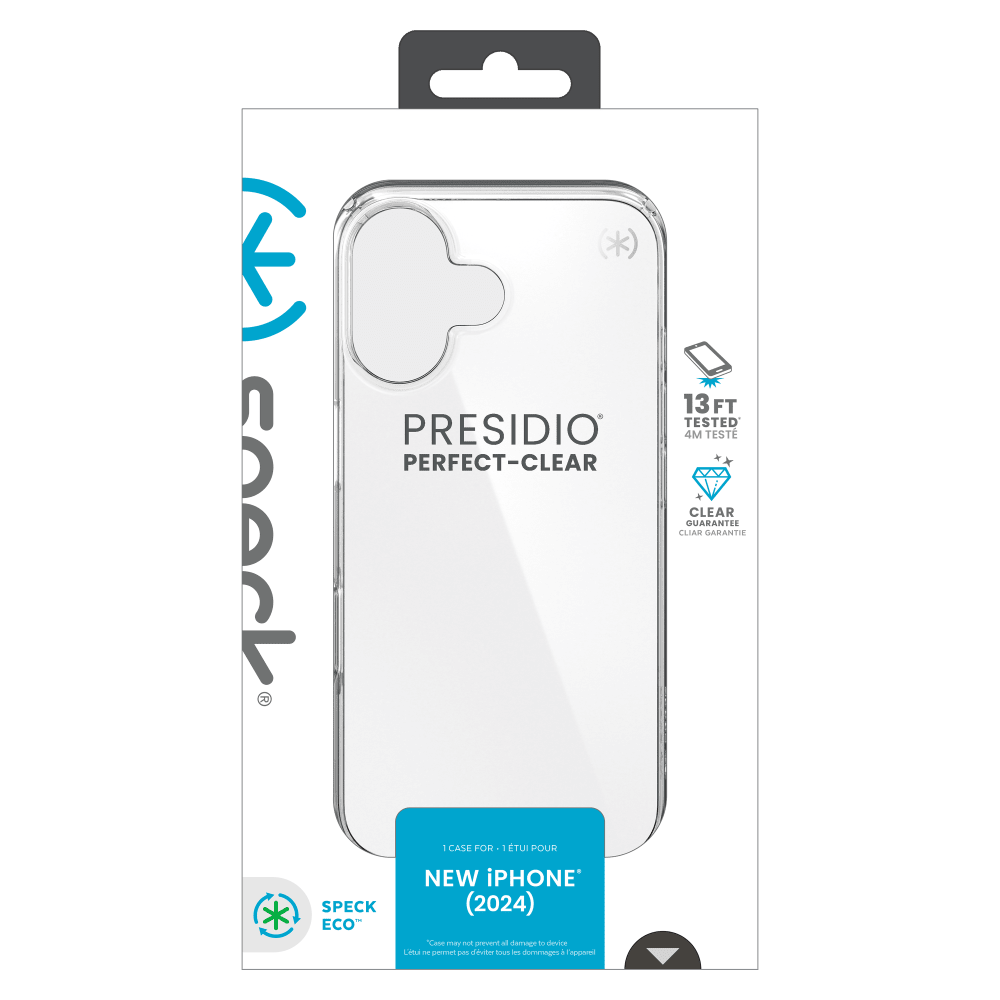 Speck Presidio Perfect Clear Case for Apple IP16 Clear