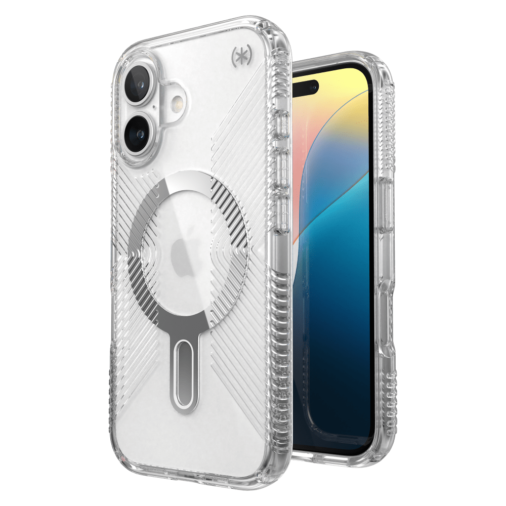 Speck Presidio Perfect Clear Grip Case with ClickLock for Apple IP16 Clear