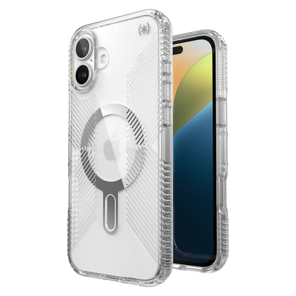 Speck Presidio Perfect Clear Grip Case with ClickLock for Apple IP16PLUS Clear