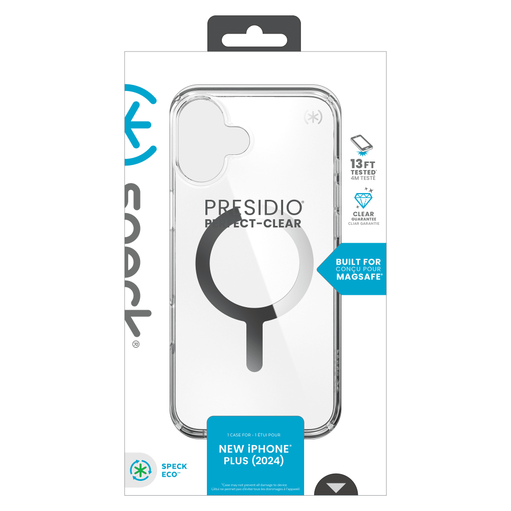 Speck Presidio Perfect Clear MagSafe Case for Apple IP16PLUS Clear