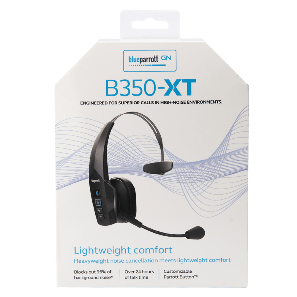 BlueParrott B350-XT Bluetooth Mono On Ear Headset Black