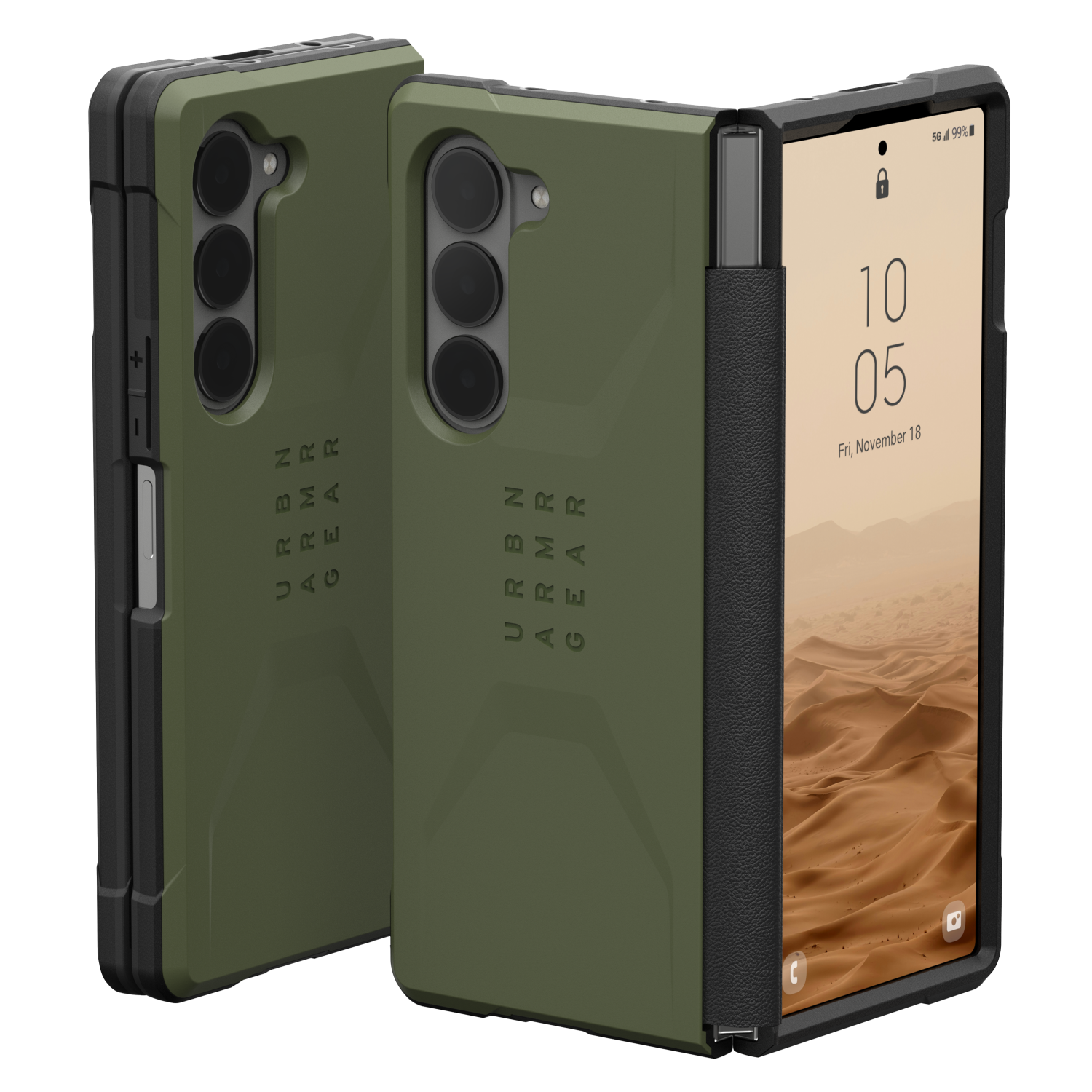 Urban Armor Gear Civilian Case for Samsung Galaxy Z Fold6 Green