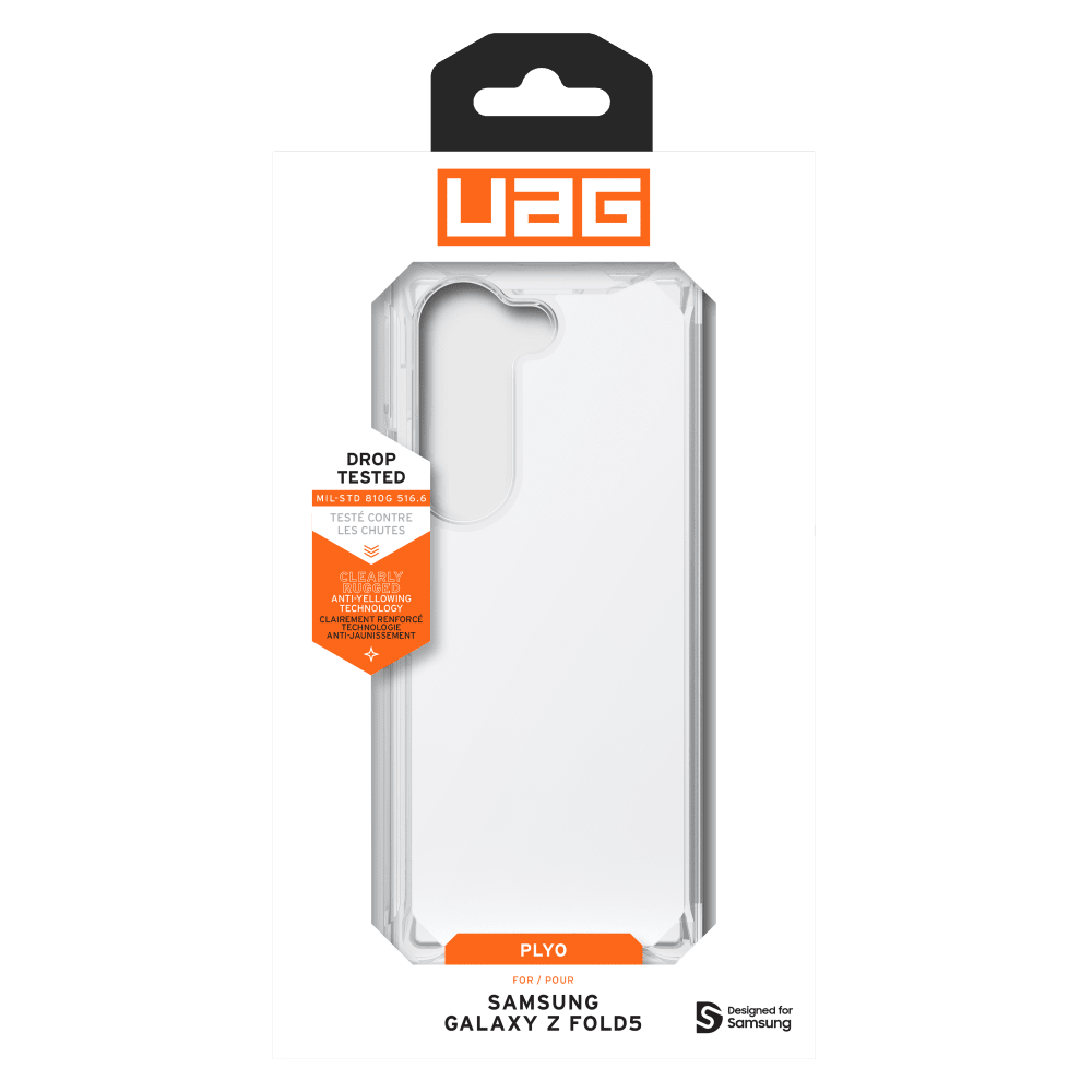 Urban Armor Gear Plyo Case for Samsung Galaxy Z Fold6 Clear