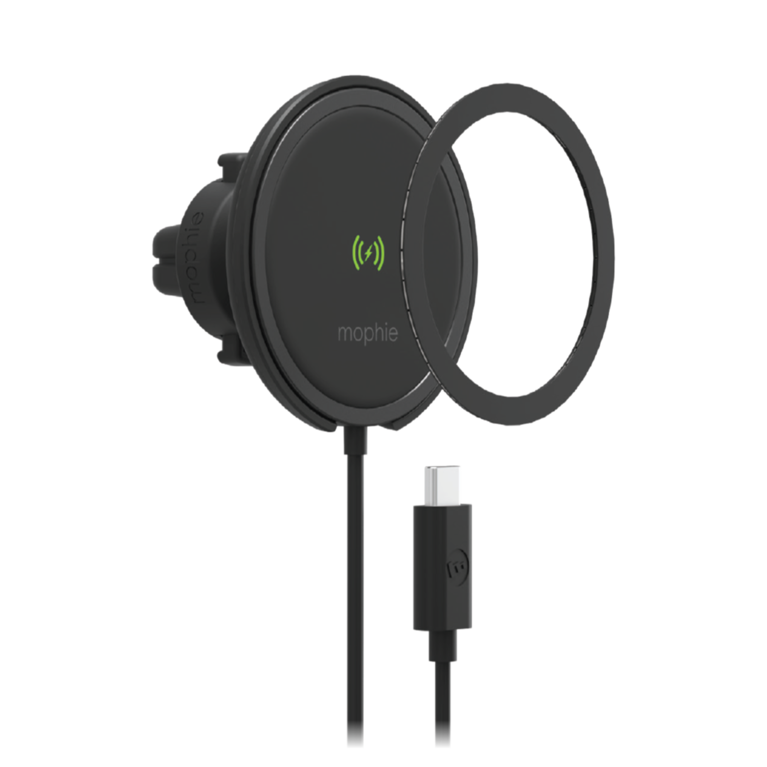 mophie Snap Plus MagSafe Wireless Charging Vent Mount 15W Black