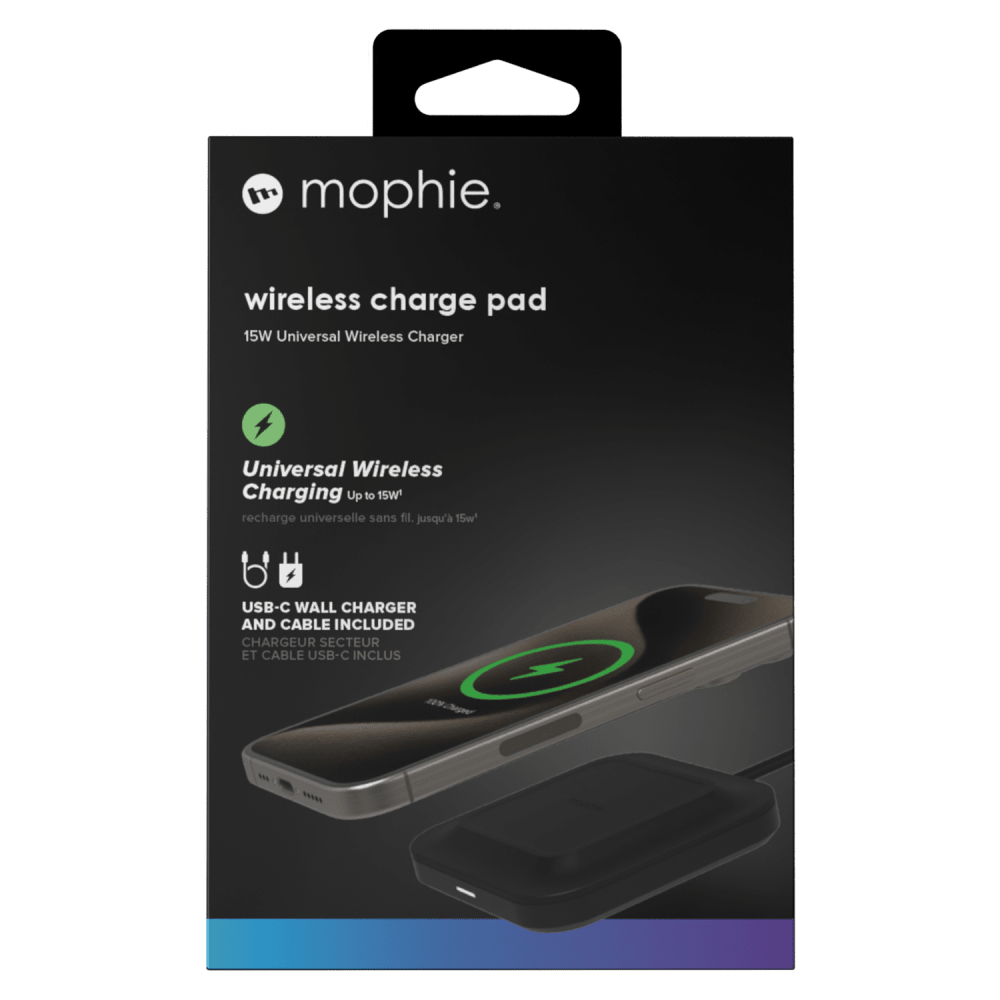 mophie mophie - Universal Wireless Charging Pad 15W - Black Black