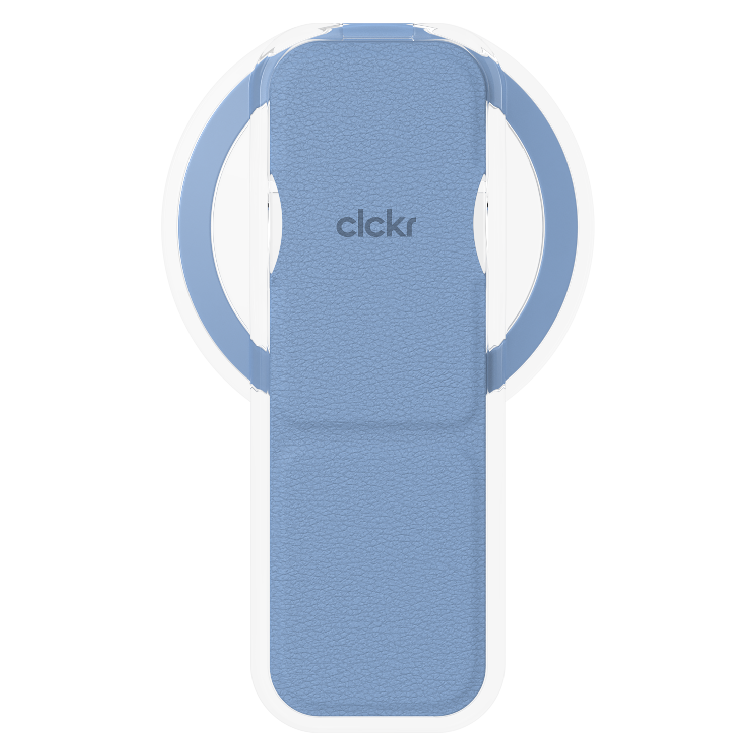 CLCKR Clear Compact Stand and Grip for Android Devices Blue