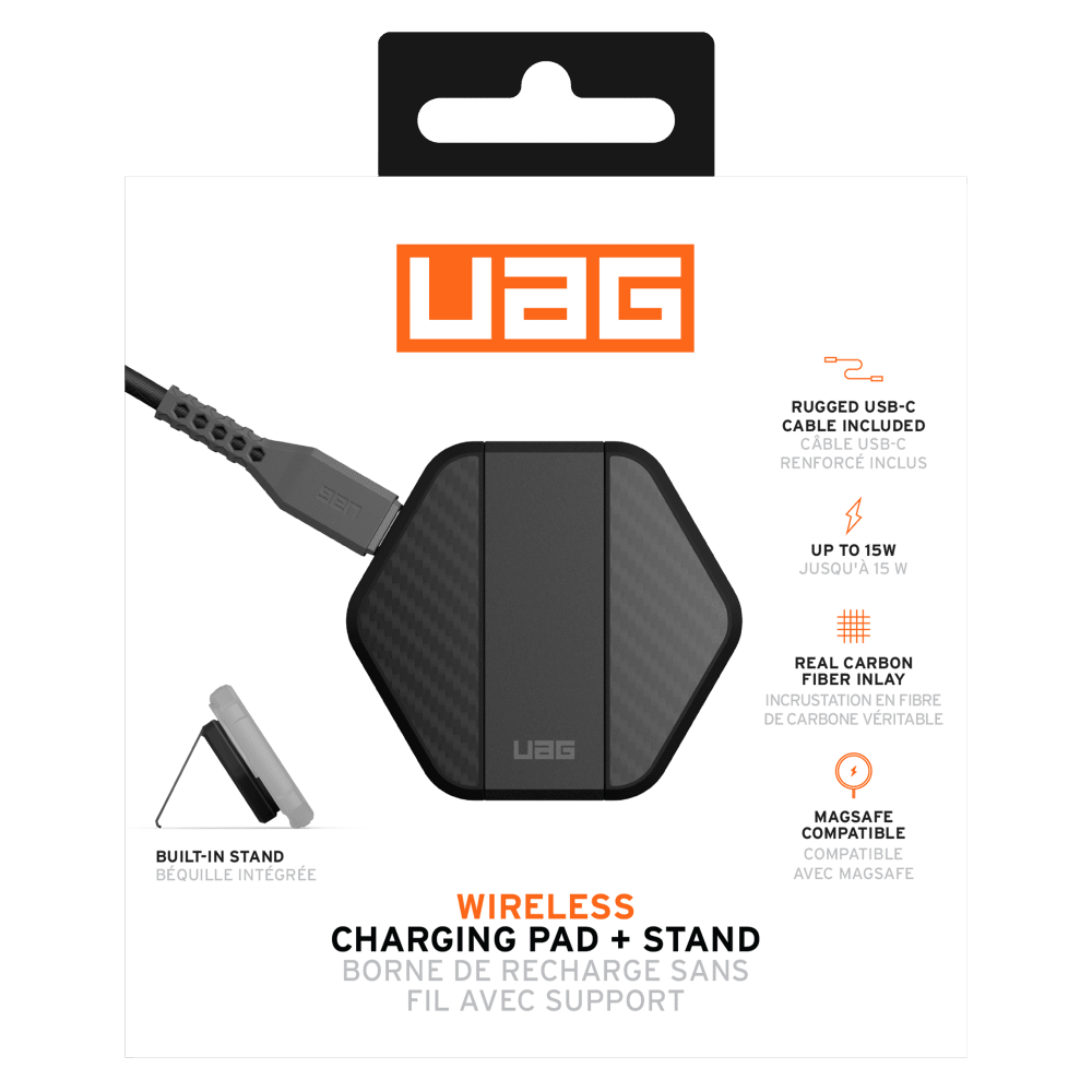 Urban Armor Gear Wireless Charger with Kickstand Black