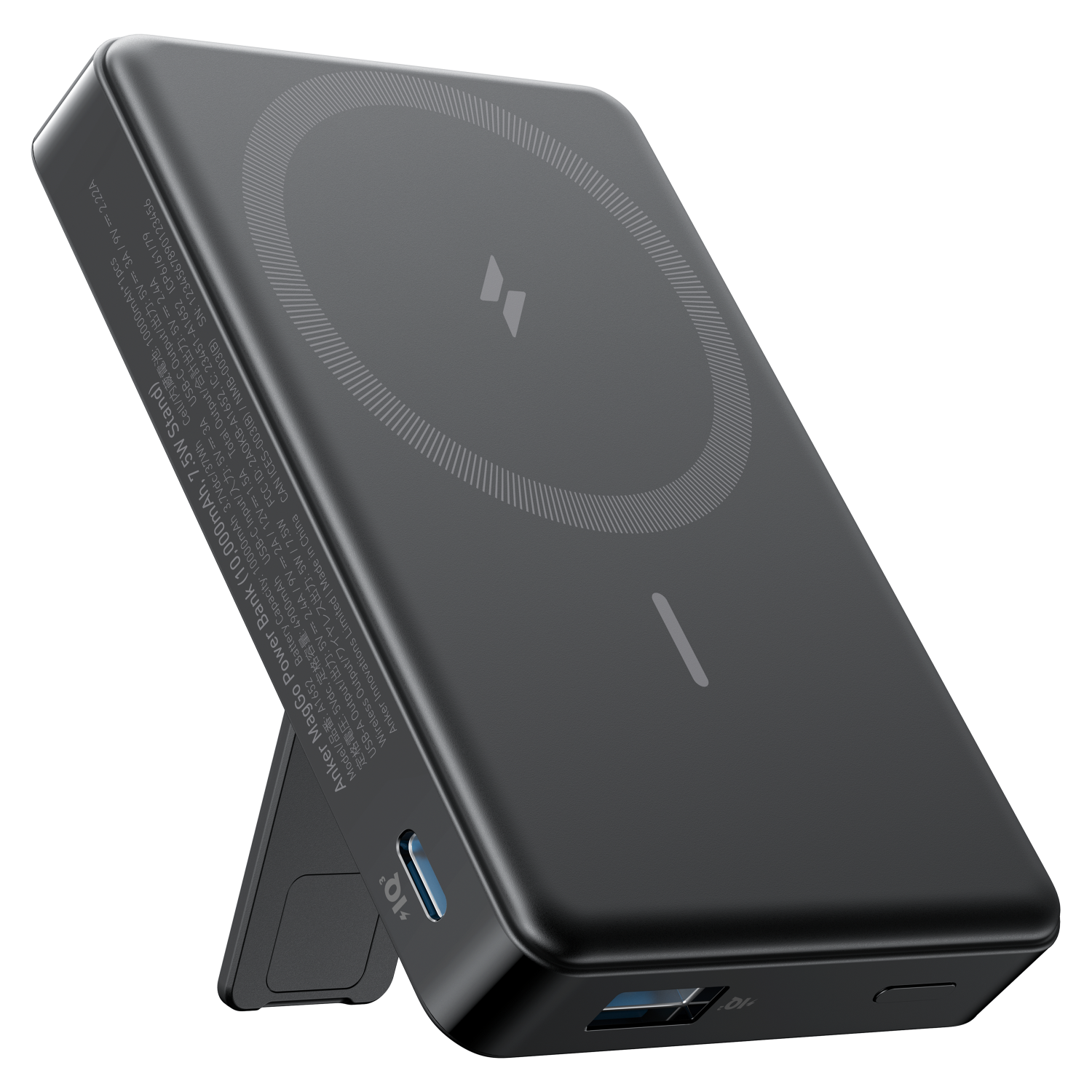 Anker MagGo Power Bank with Stand 10,000 mAh 7.5W Black