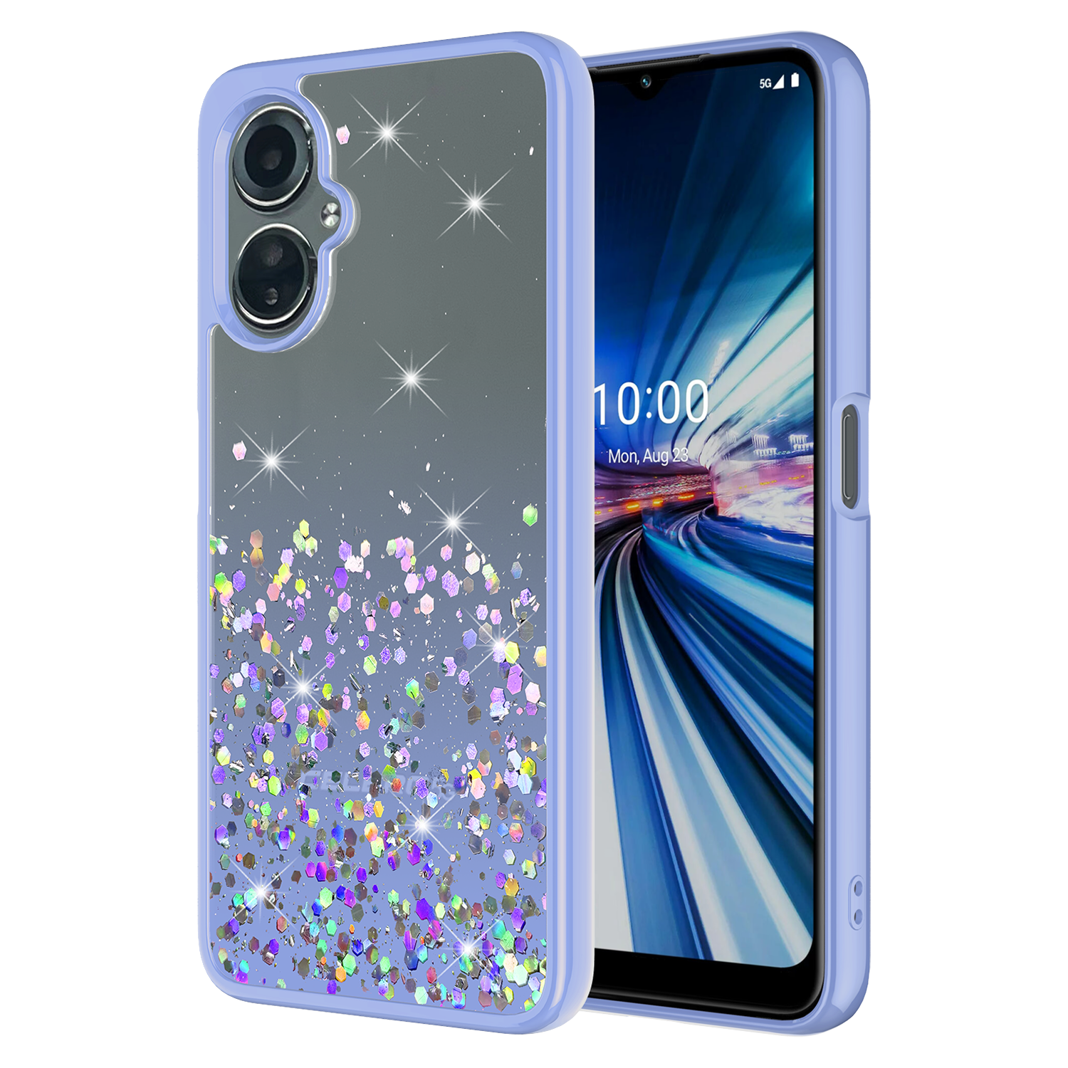 AMPD TPU  /  Acrylic Glitter Case for Celero5G SC Purple