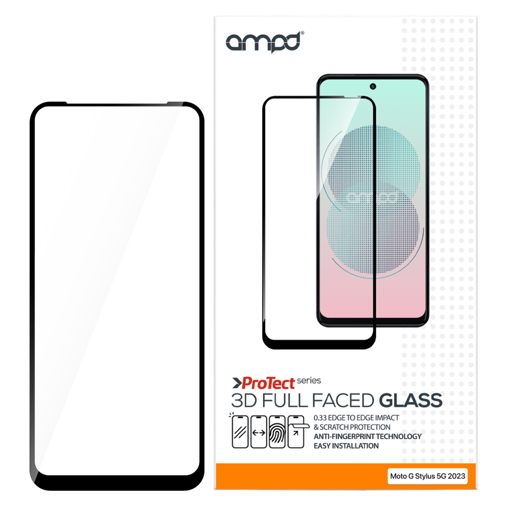 AMPD 3D Full Faced Tempered Glass for Motorola Moto G 5G (2024) Clear