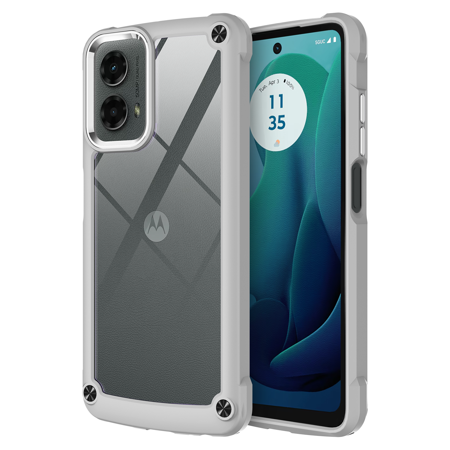 AMPD Acrylic DuraBump Case for Motorola Moto G 5G (2024) Gray