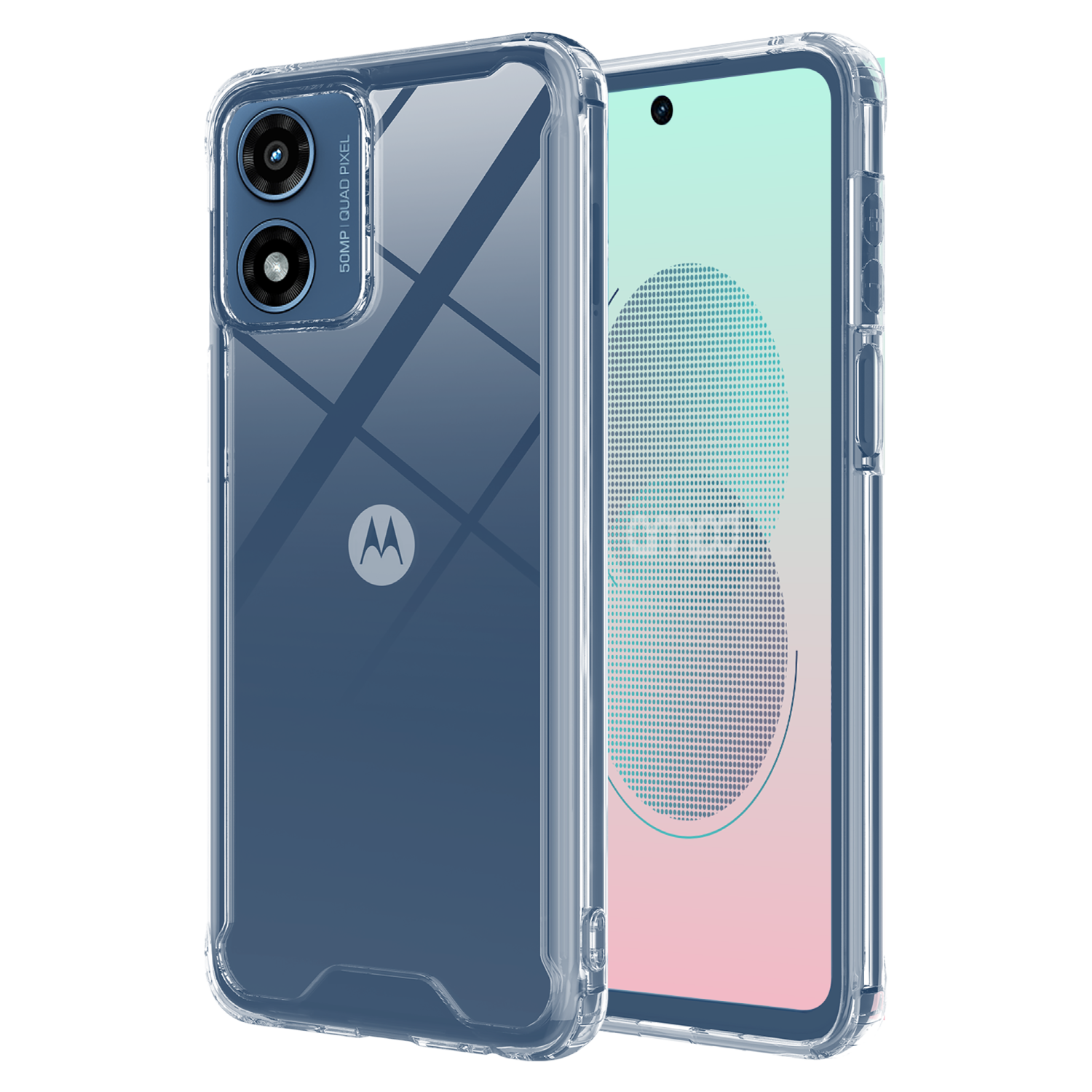 AMPD TPU / Acrylic Crystal Clear Case for Motorola Moto G 5G (2024) Clear