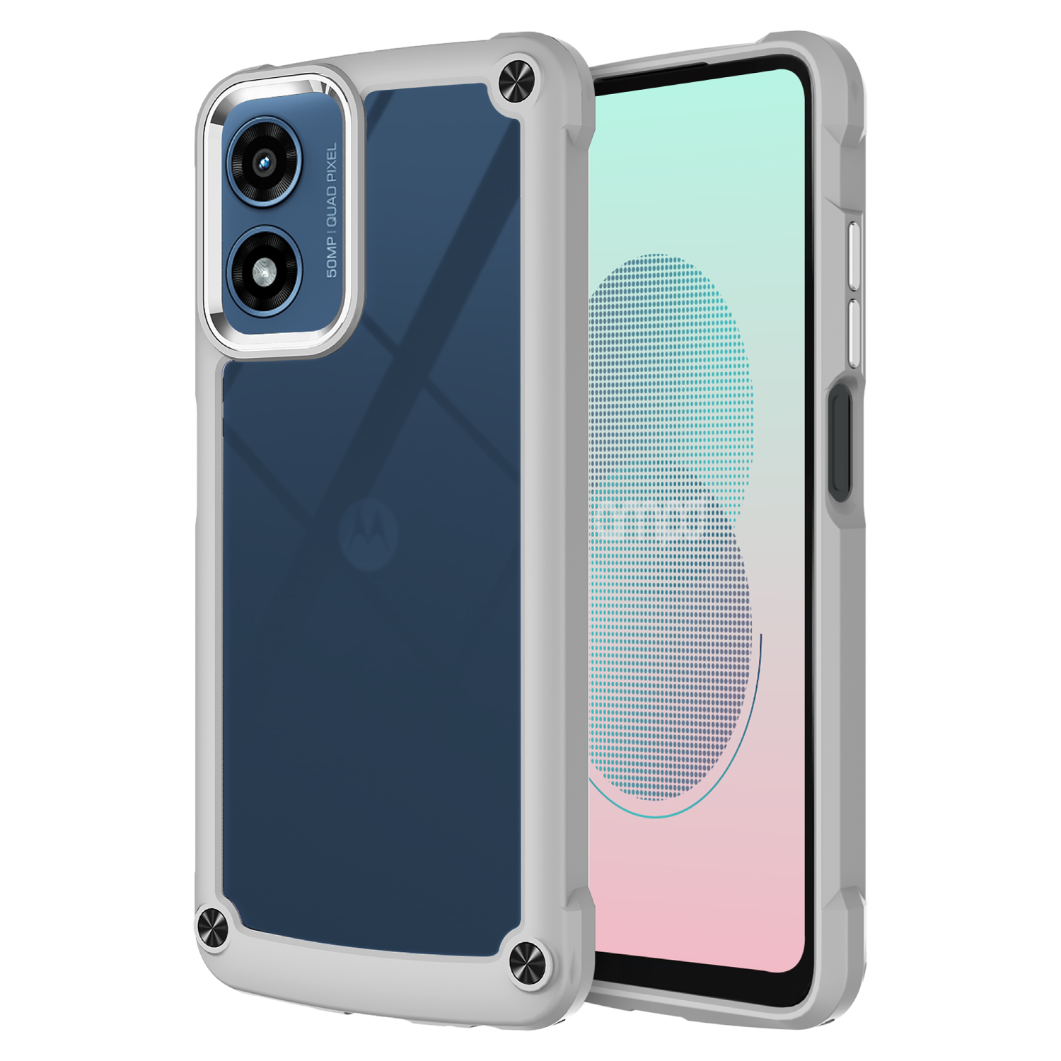 AMPD Acrylic DuraBump Case for Motorola Moto G Stylus 5G (2024) Gray