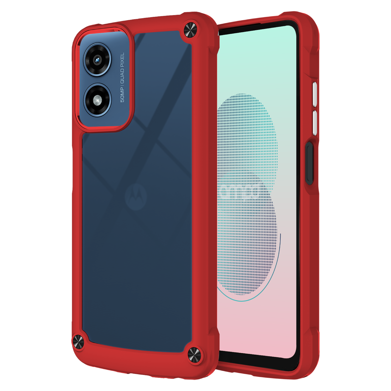 AMPD Acrylic DuraBump Case for Motorola Moto G Stylus 5G (2024) Red