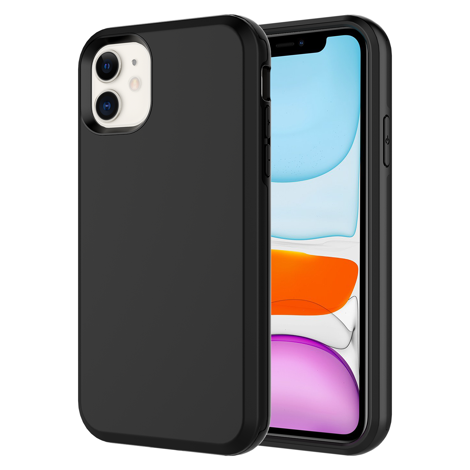 AMPD Classic Slim Dual Layer Case for Apple iPhone 11 Black