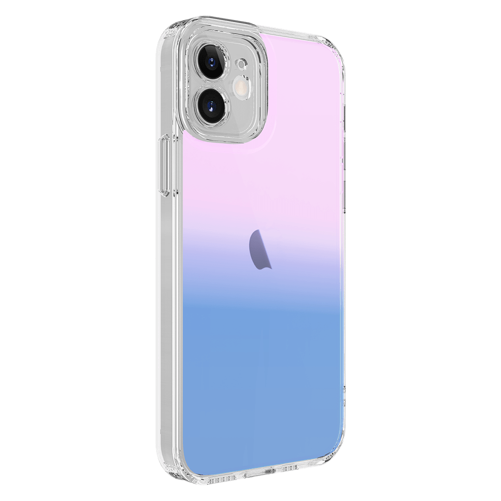 AMPD Acrylic Ice Holographic Case for Apple iPhone 12 Blue, Pink