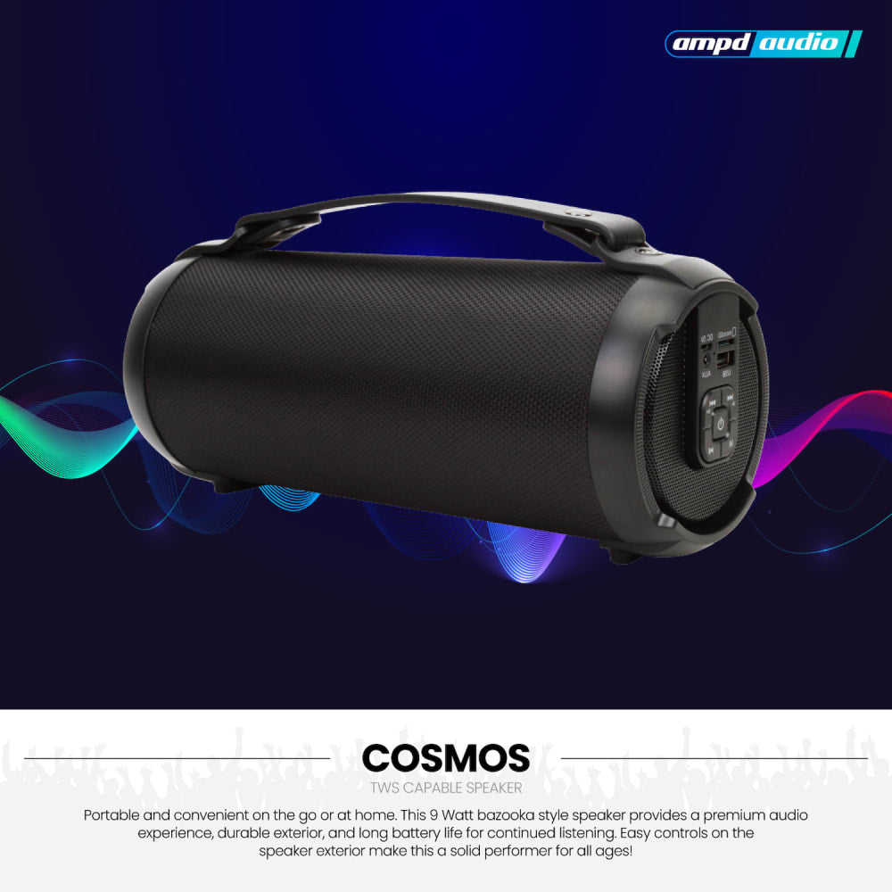 AMPD Cosmos Bluetooth Speaker 9W Black