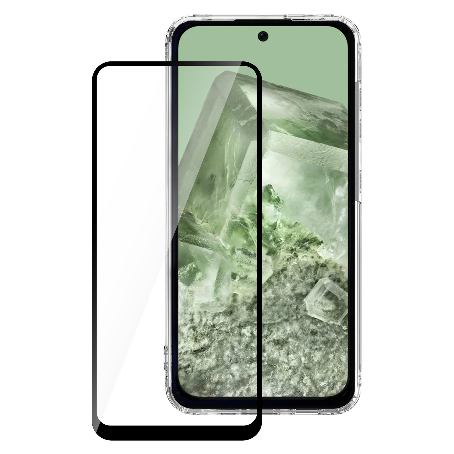 AMPD 3D Full Faced Tempered Glass for Google Pixel 8a Clear