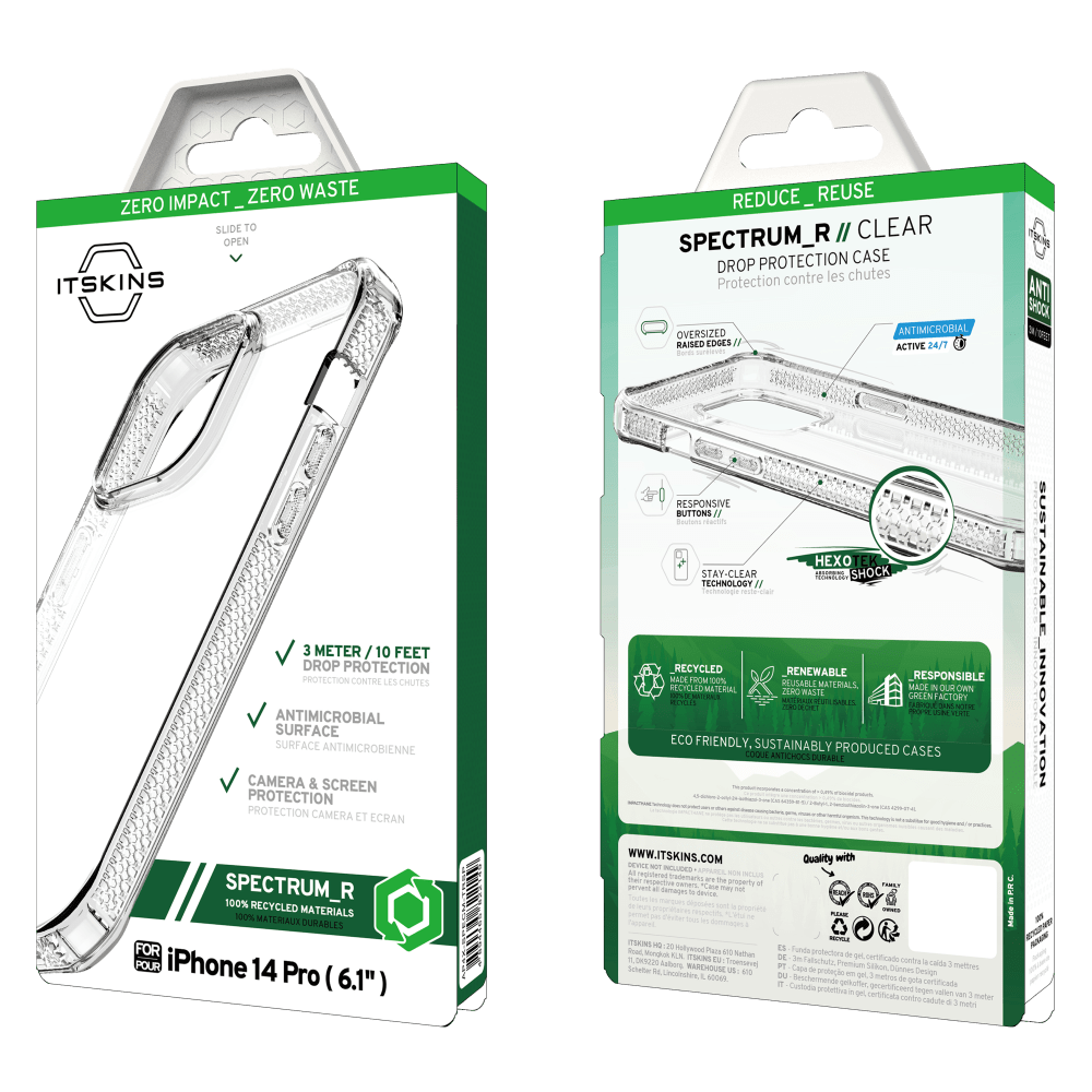 ITSkins Spectrum_R Clear Case for Apple iPhone 14 Pro