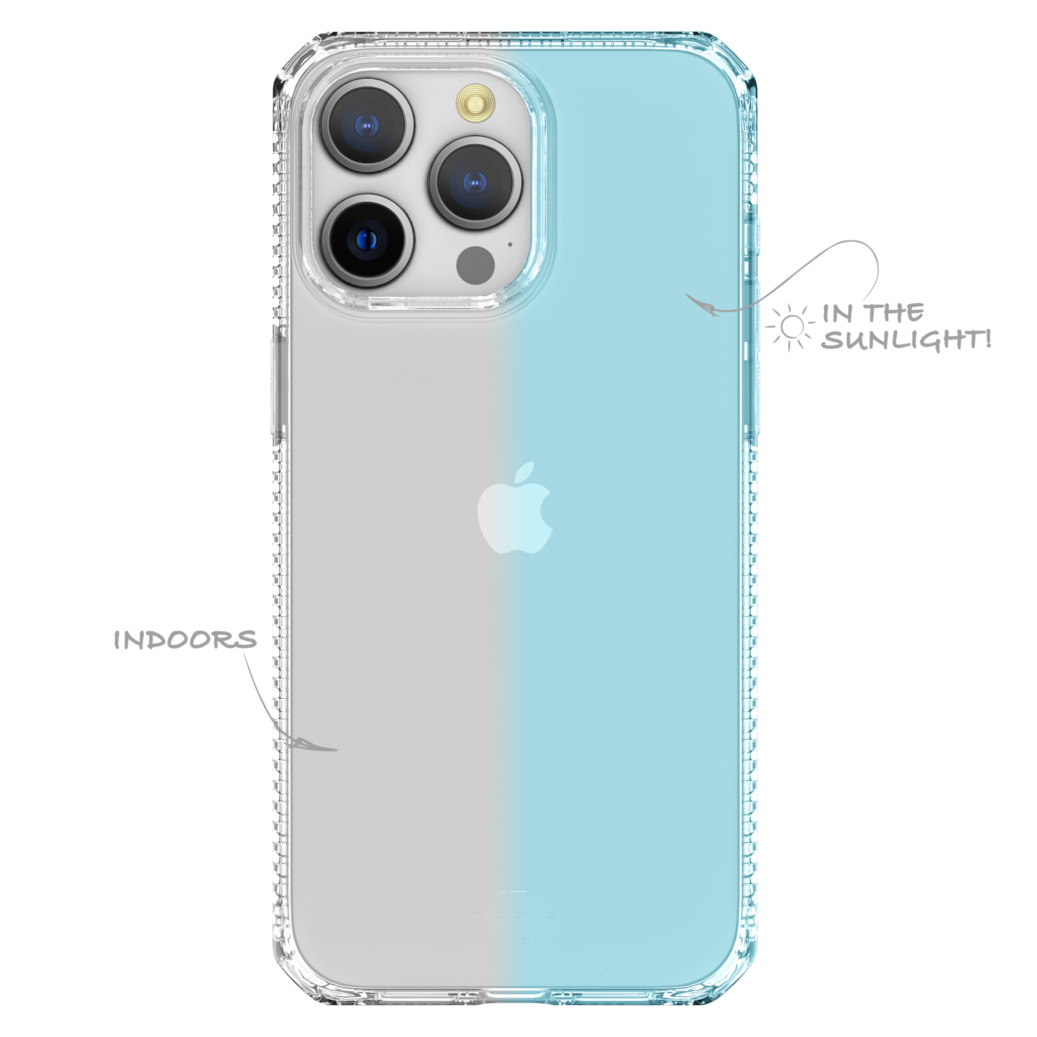 ITSkins Spectrum_R Mood Case for Apple iPhone 15 Pro Blue