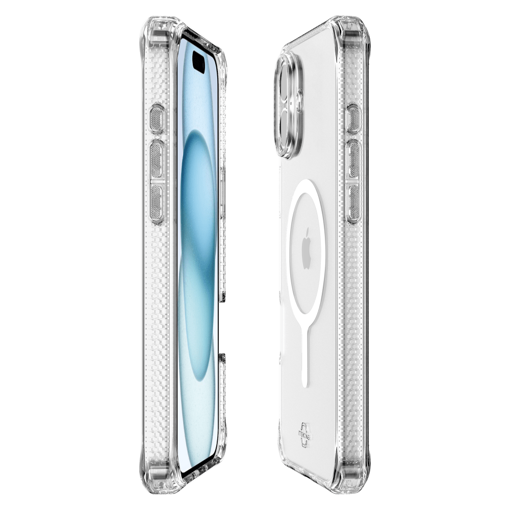 ITSkins Hybrid_R Clear MagSafe Case for Apple IP16