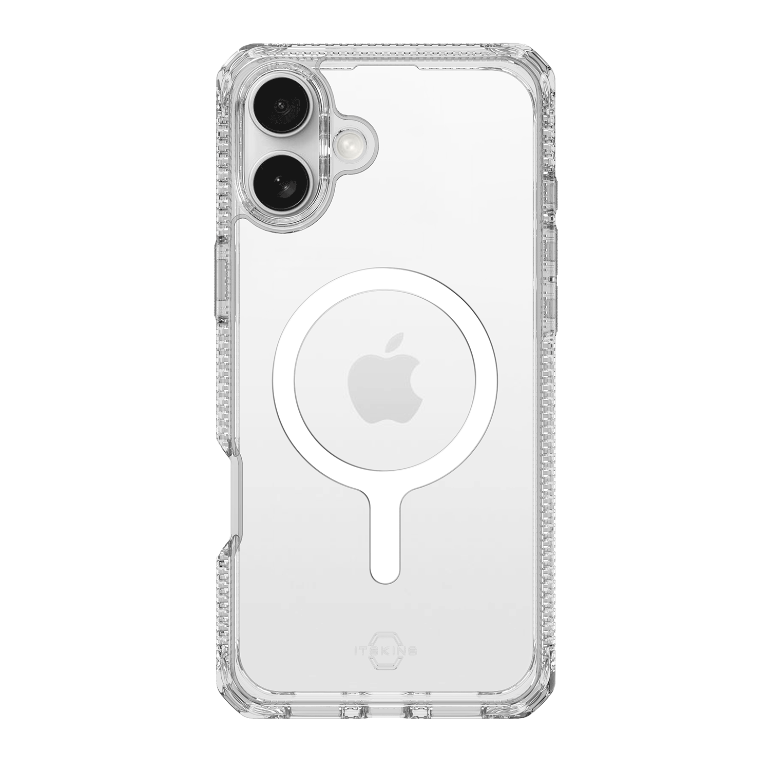 ITSkins Hybrid_R Clear MagSafe Case for Apple IP16PLUS Clear