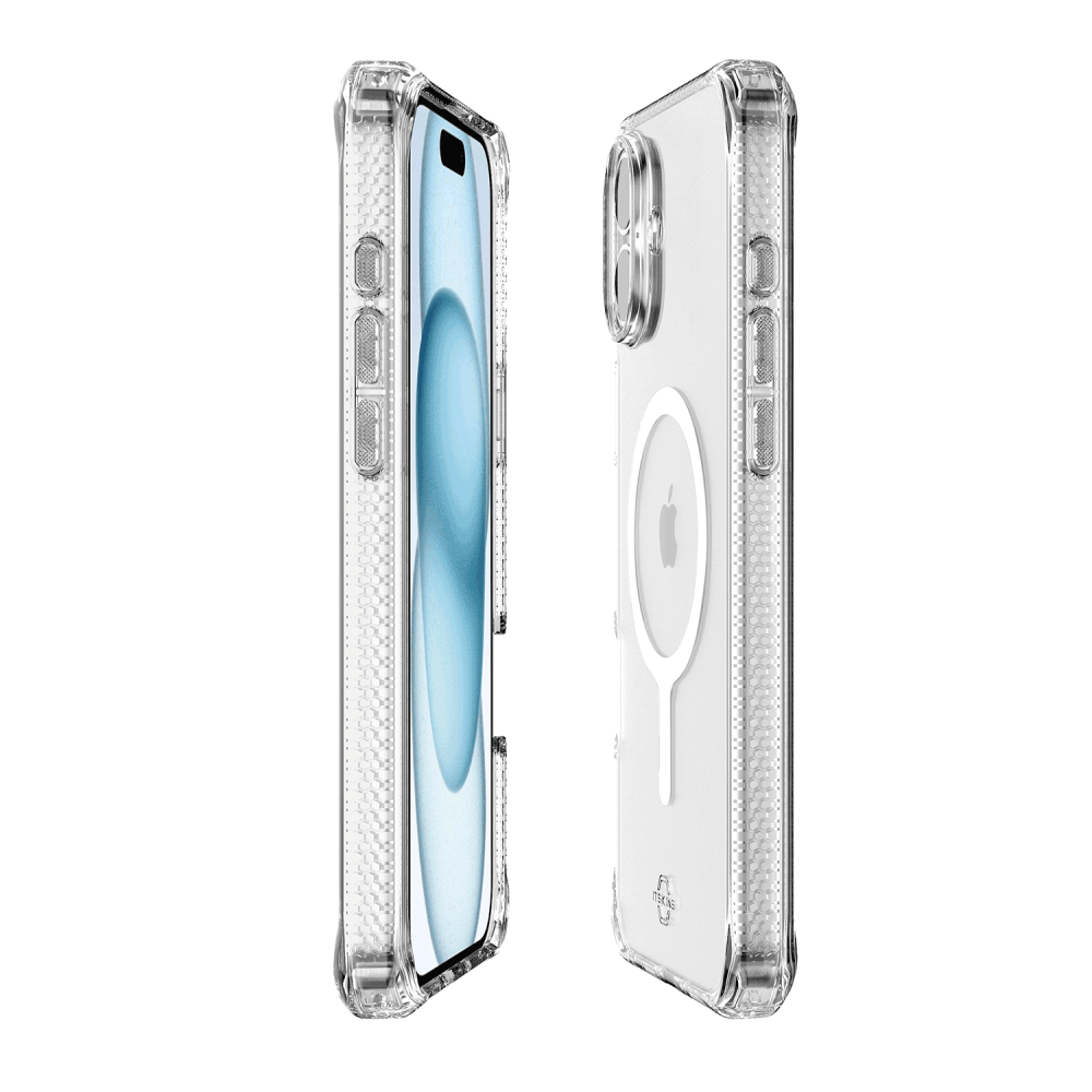 ITSkins Hybrid_R Clear MagSafe Case for Apple IP16PLUS