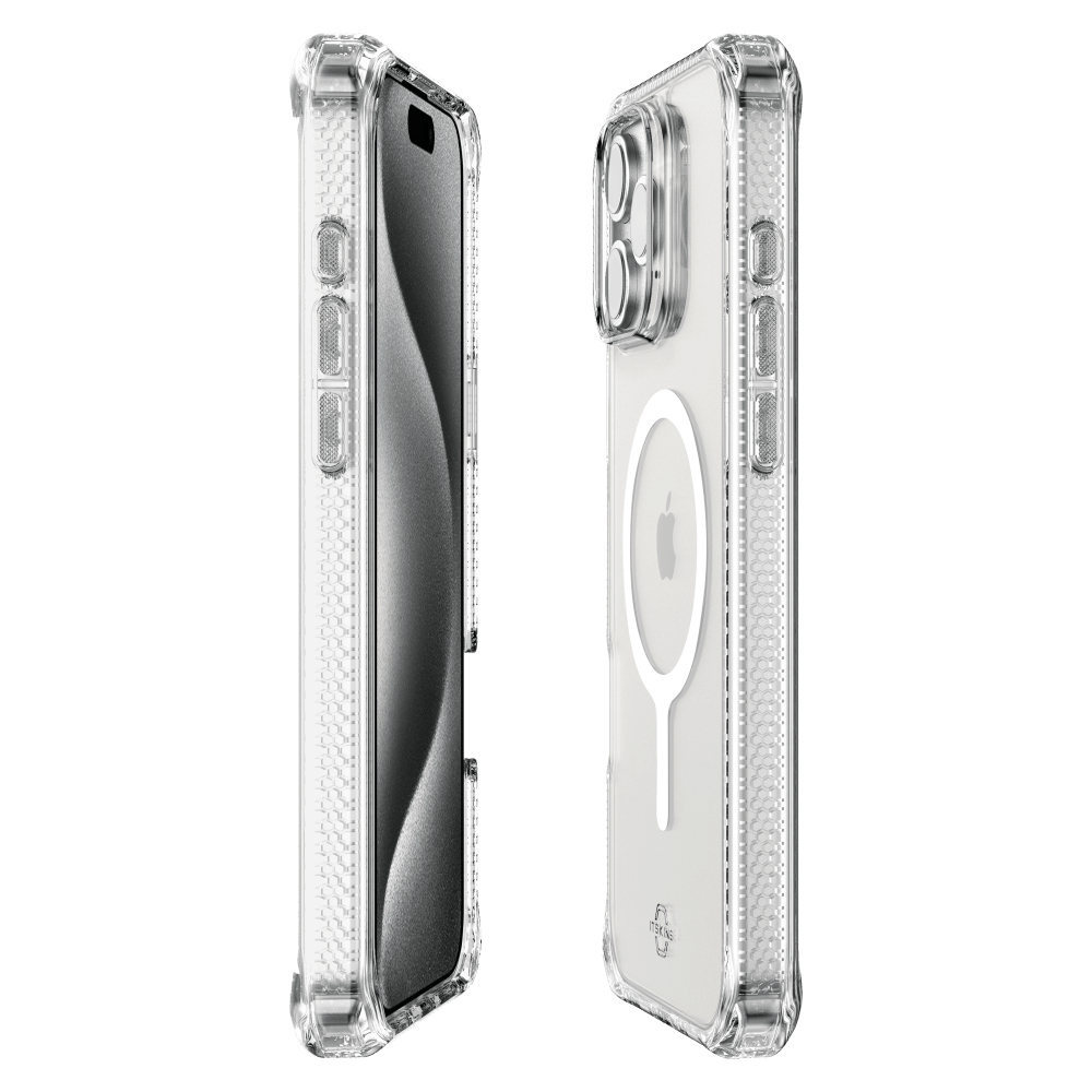 ITSkins Hybrid_R Clear MagSafe Case for Apple IP16PRO