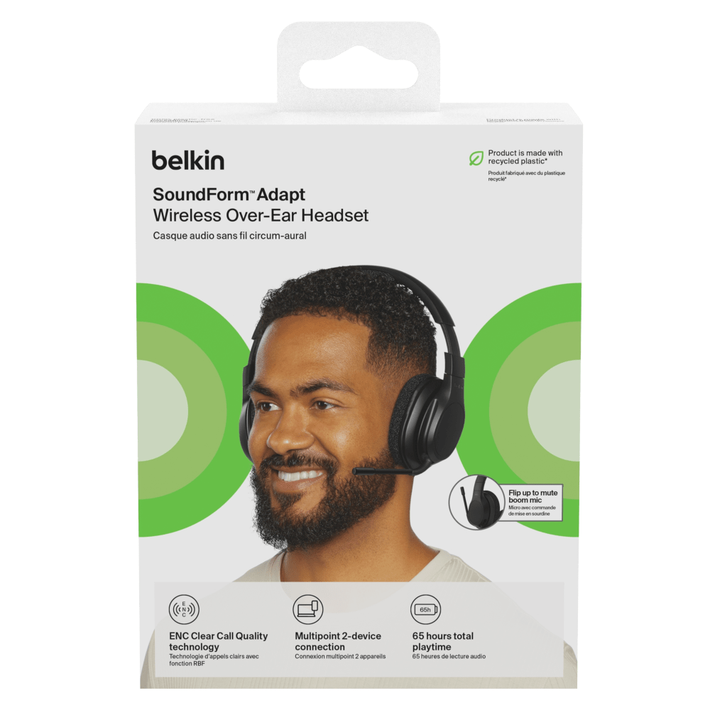 Belkin Belkin - Soundform Adapt Over Ear Headset - Black Black