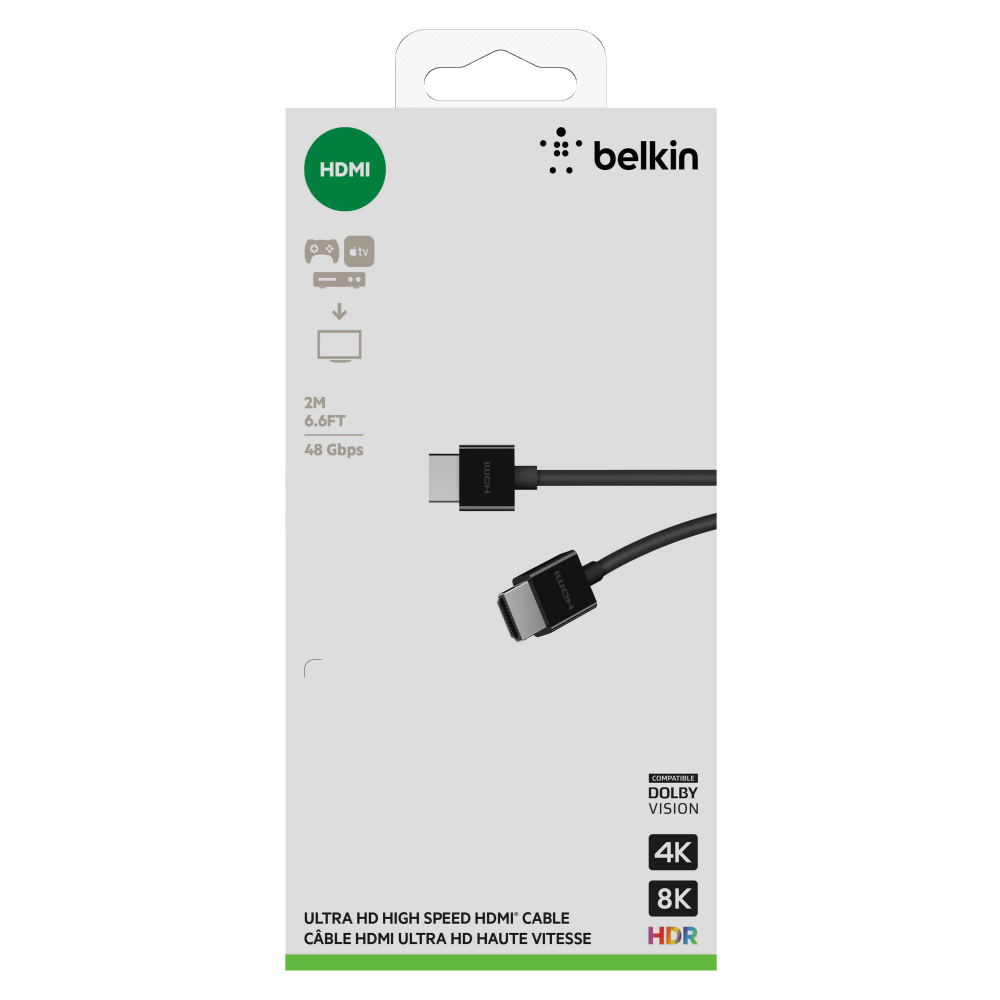 Belkin Boost Charge HDMI Audio/Video Monitor Cable 6.56in Black