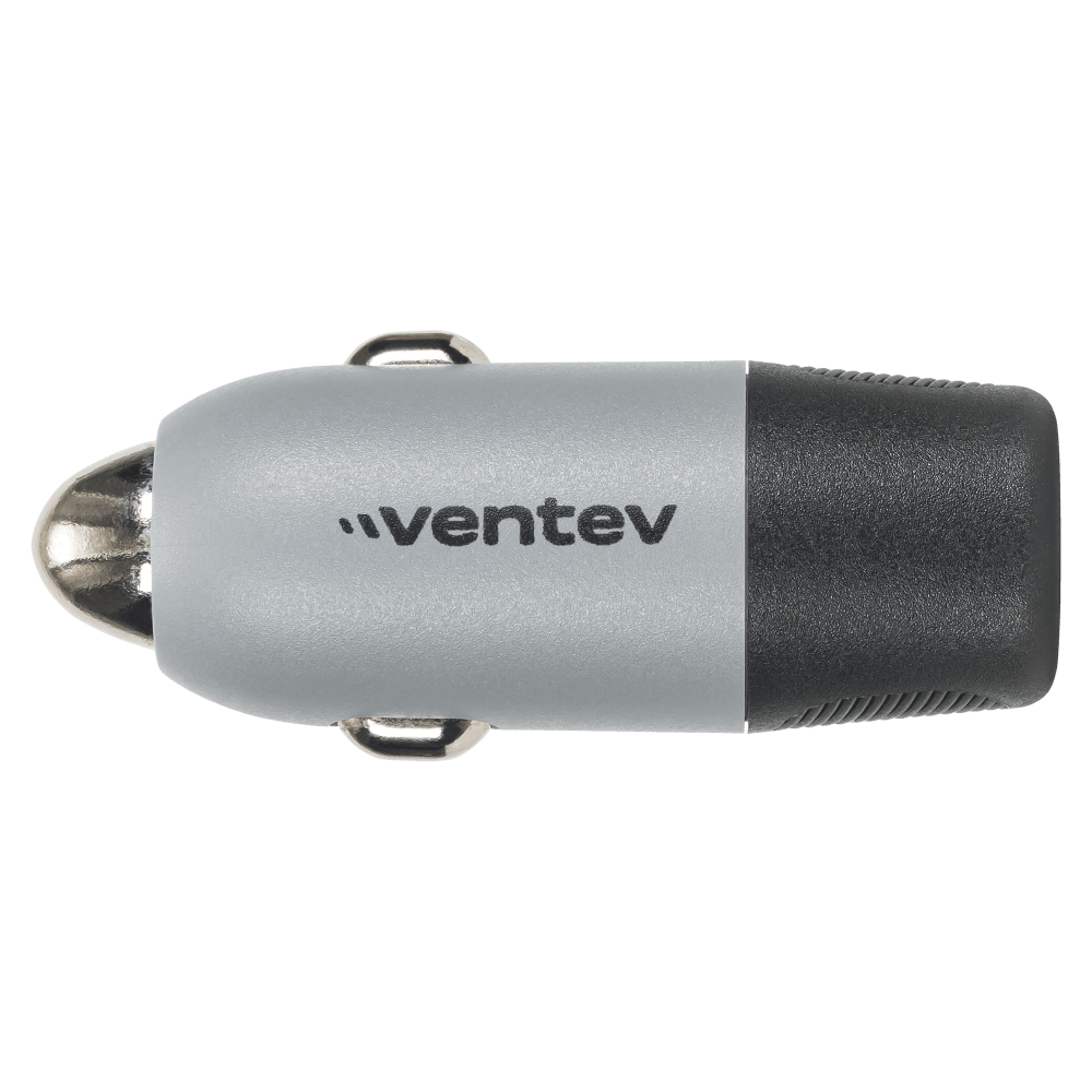 Ventev 12W USB-A Car Charger Gray