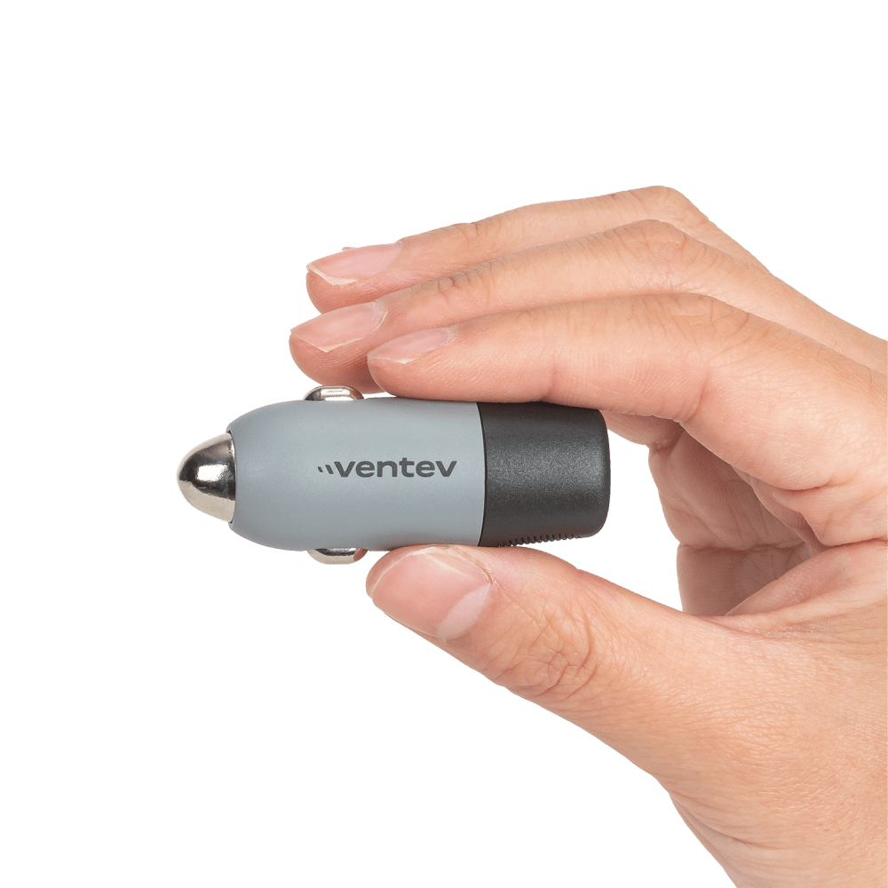 Ventev 12W USB-A Car Charger Gray