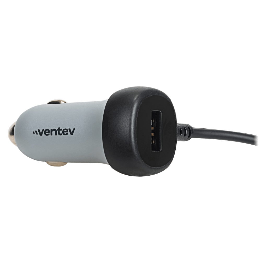 Ventev 12W USB A Car Charger w / attached 15W USB C Cord N/A