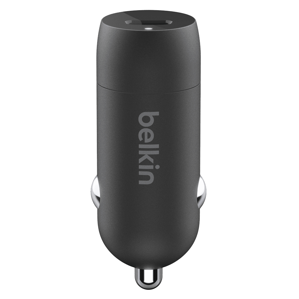 Belkin Boost Charge USB C Car Charger 20W and USB C to Apple Lightning Cable 4ft Black