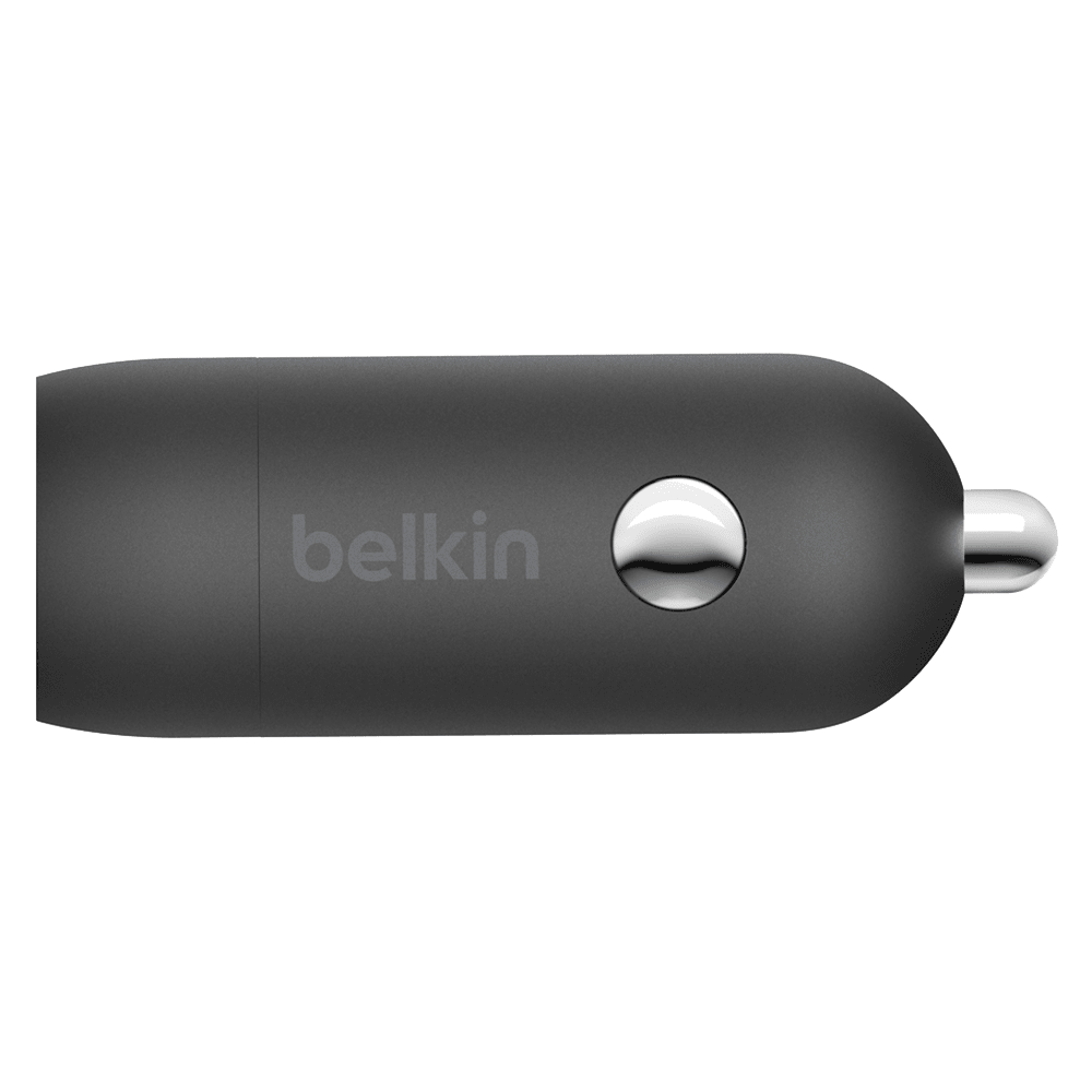 Belkin Boost Charge USB C Car Charger 20W and USB C to Apple Lightning Cable 4ft Black