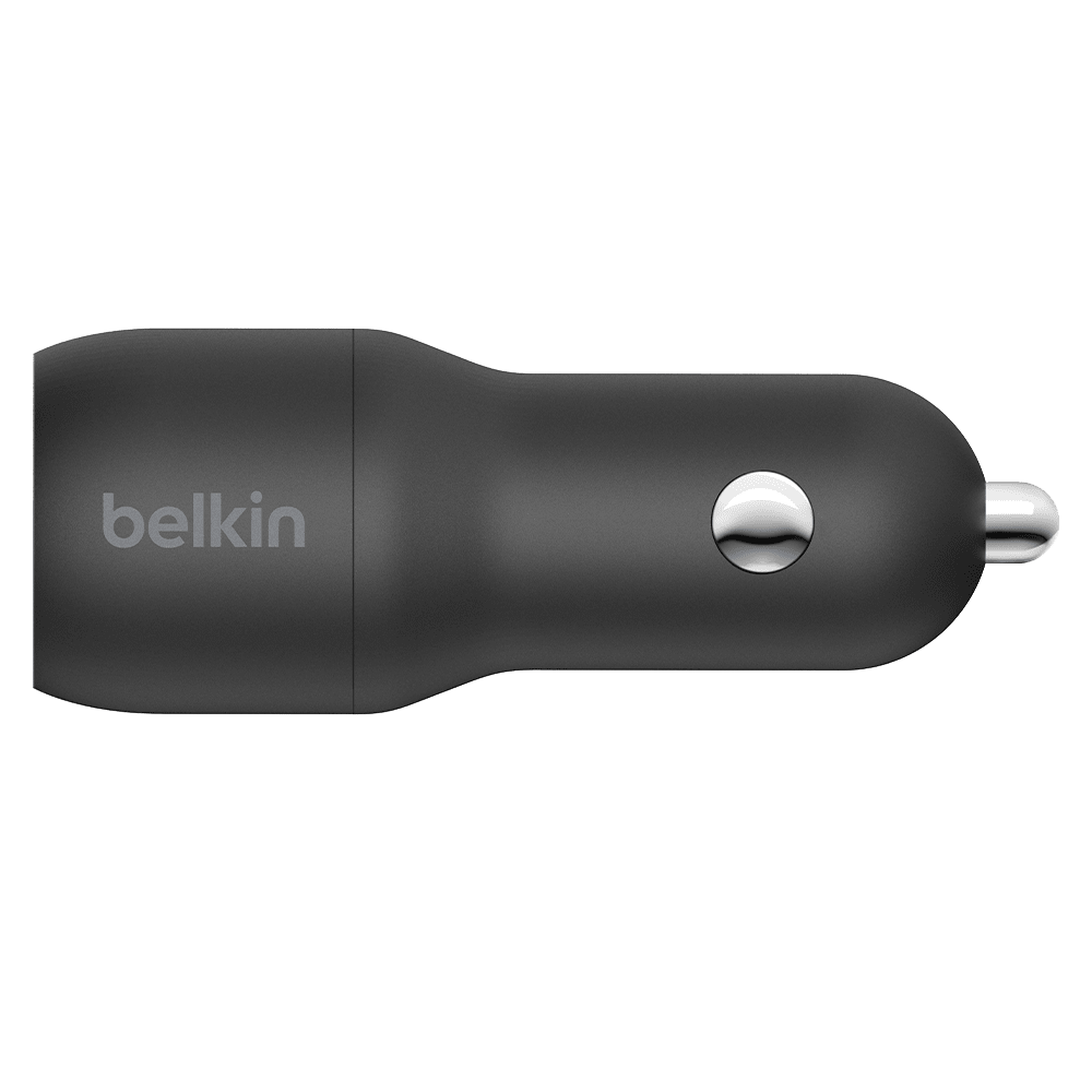 Belkin Dual Port USB A Car Charger 24W Black