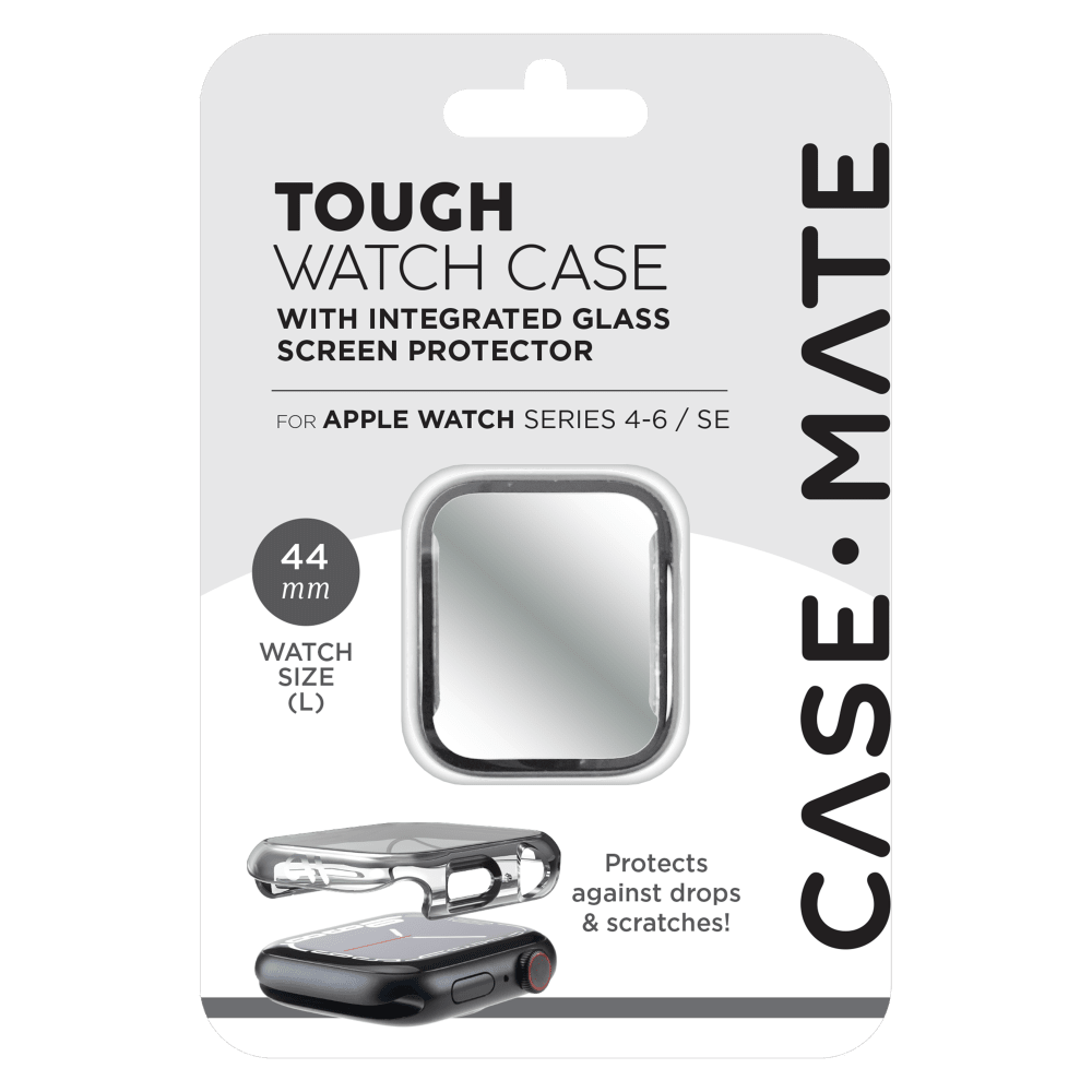 Case-Mate Tough Case with Integrated Glass Screen Protector for Apple Watch 44mm