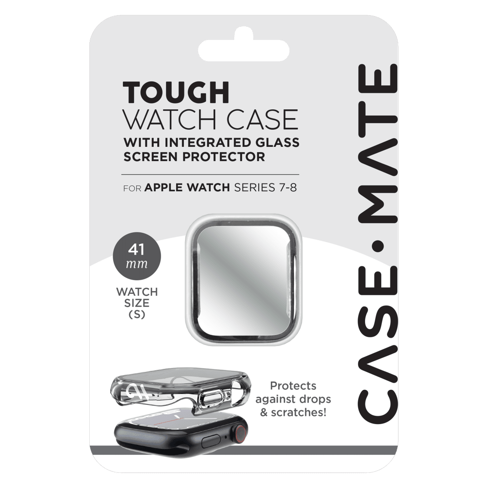 Case-Mate Tough Case with Integrated Glass Screen Protector for Apple Watch 41mm