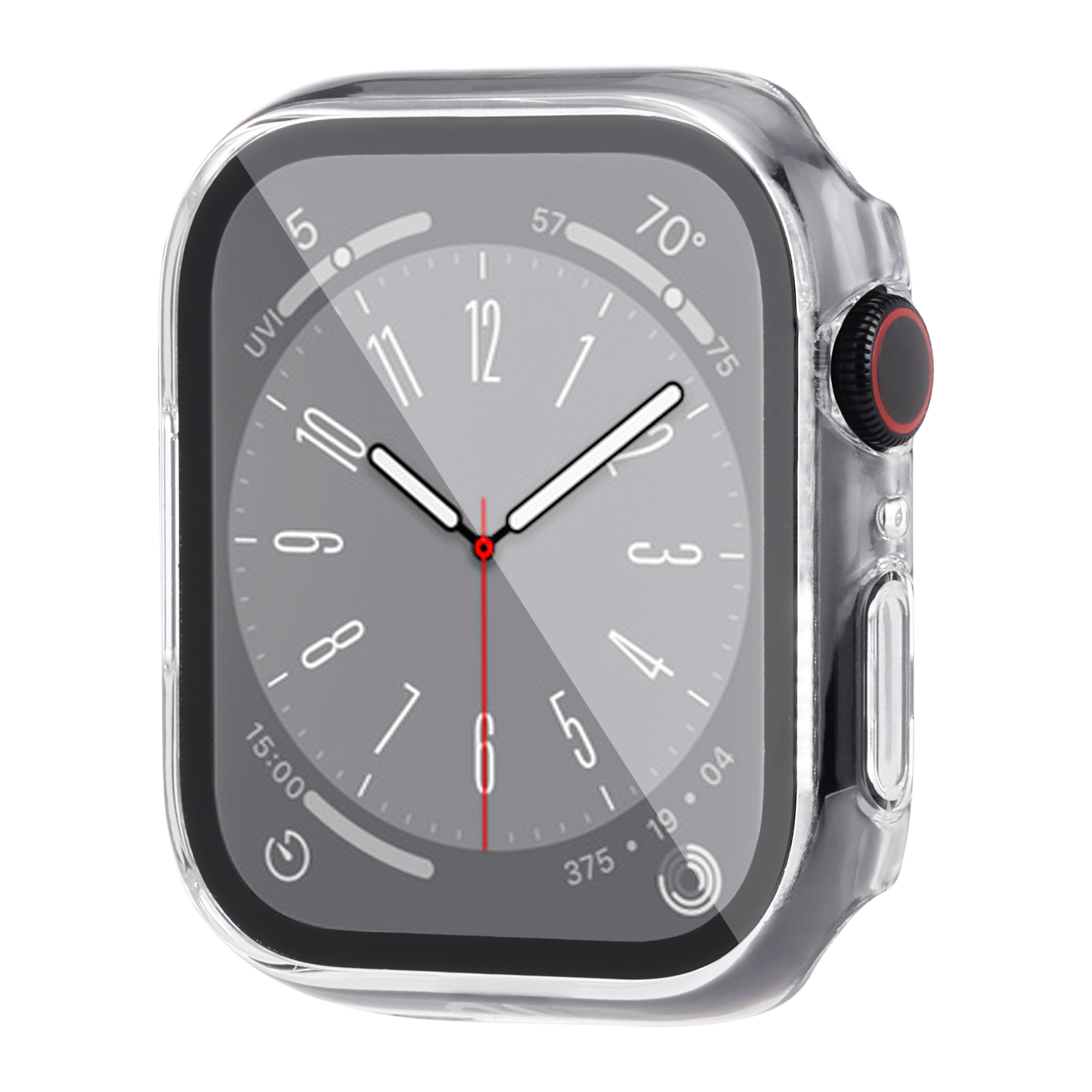 Case-Mate Tough Case with Integrated Glass Screen Protector for Apple Watch 45mm Clear