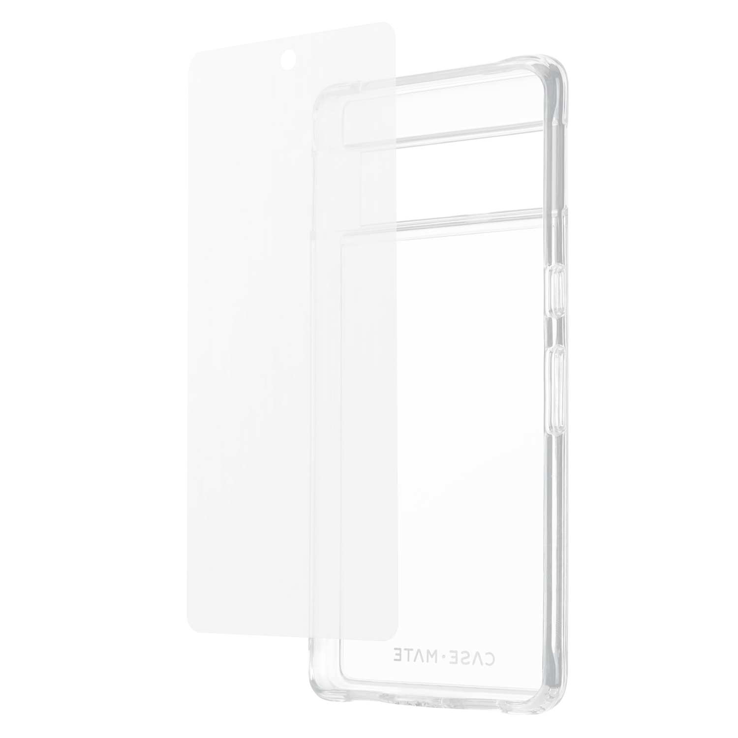 Case-Mate Protection Pack Tough Case and Glass Screen Protector for Google Pixel 7a Clear