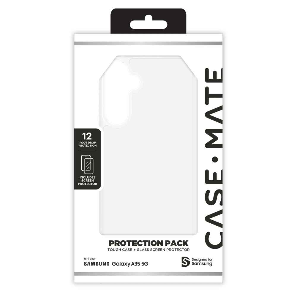 Case-Mate Protection Pack Tough Case and Glass Screen Protector for Samsung Galaxy SGA355G