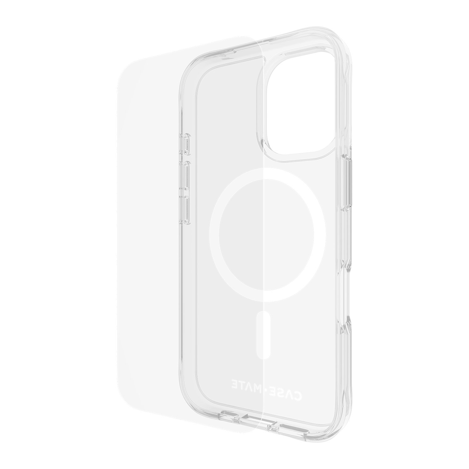 Case-Mate Protection Pack Tough MagSafe Case and Glass Screen Protector for Apple IP16 Clear