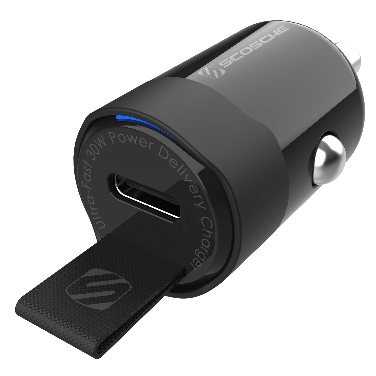 Scosche PowerVolt Fast Charge USB C Car Charger 30W Black