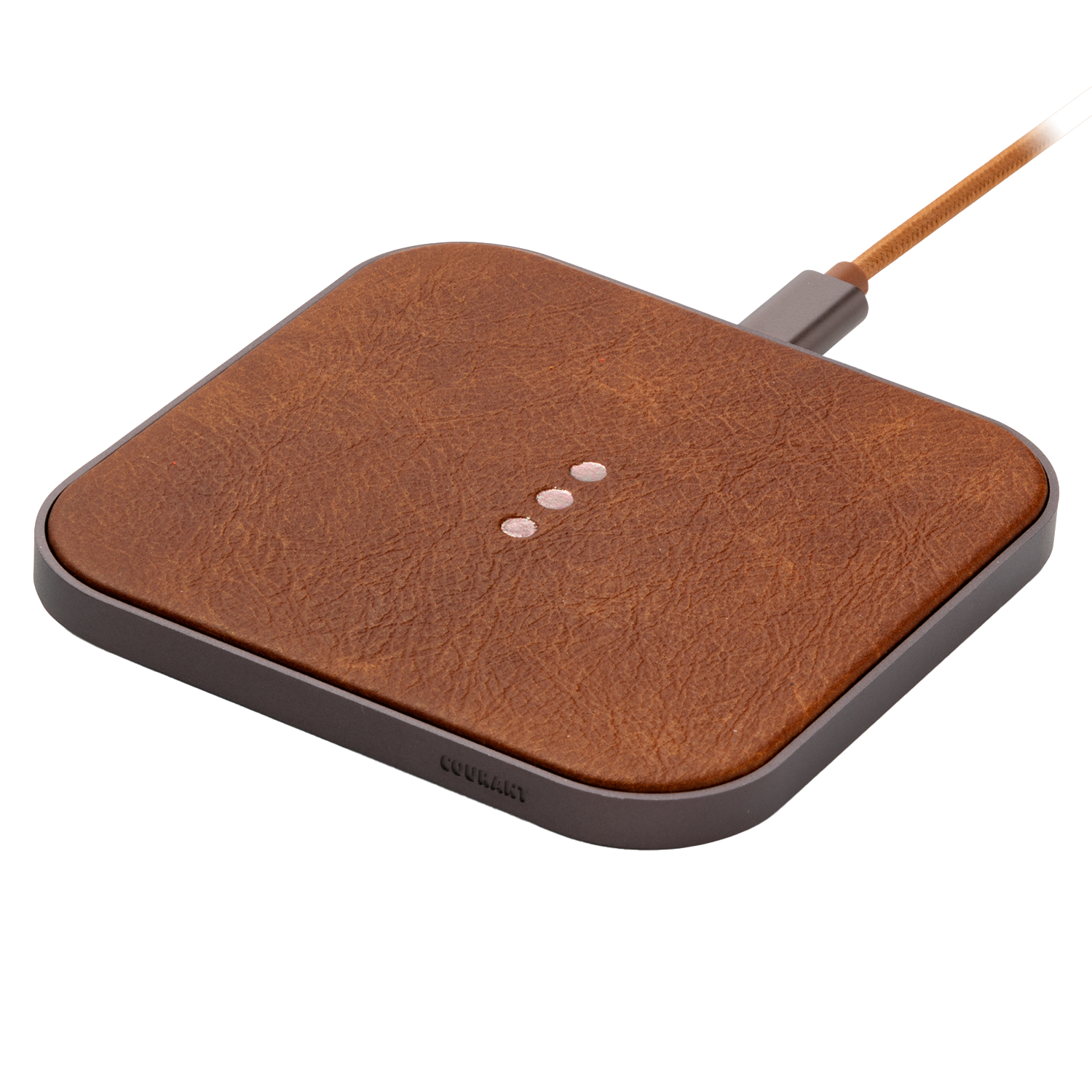 Courant CATCH:1 Classic Wireless Charging Pad Brown