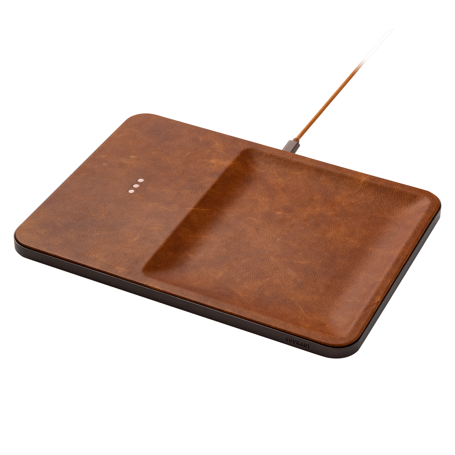 Courant CATCH:3 Classic Wireless Charging Pad Brown