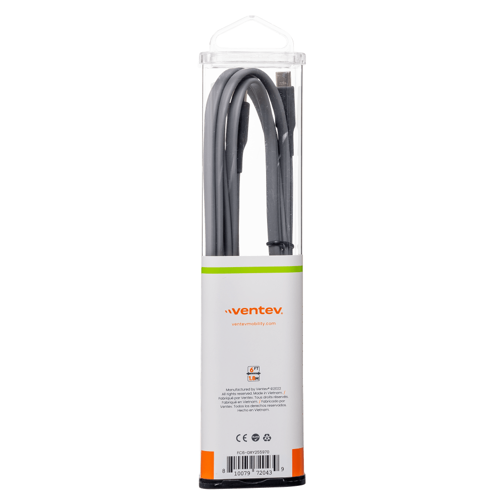 Ventev Chargesync Flat USB C to USB C Cable 6ft