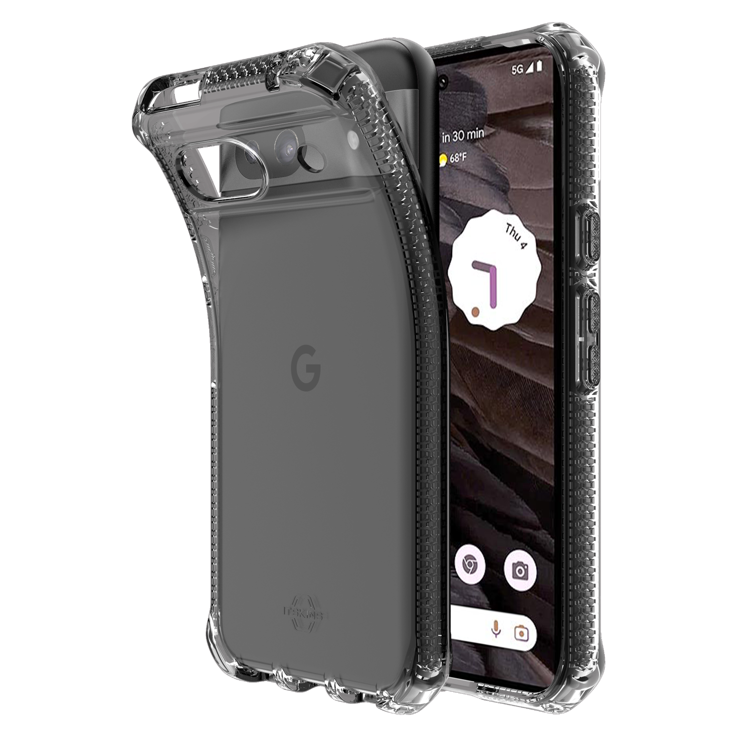 ITSkins Spectrum_R Clear Case for Google Pixel 8a Black