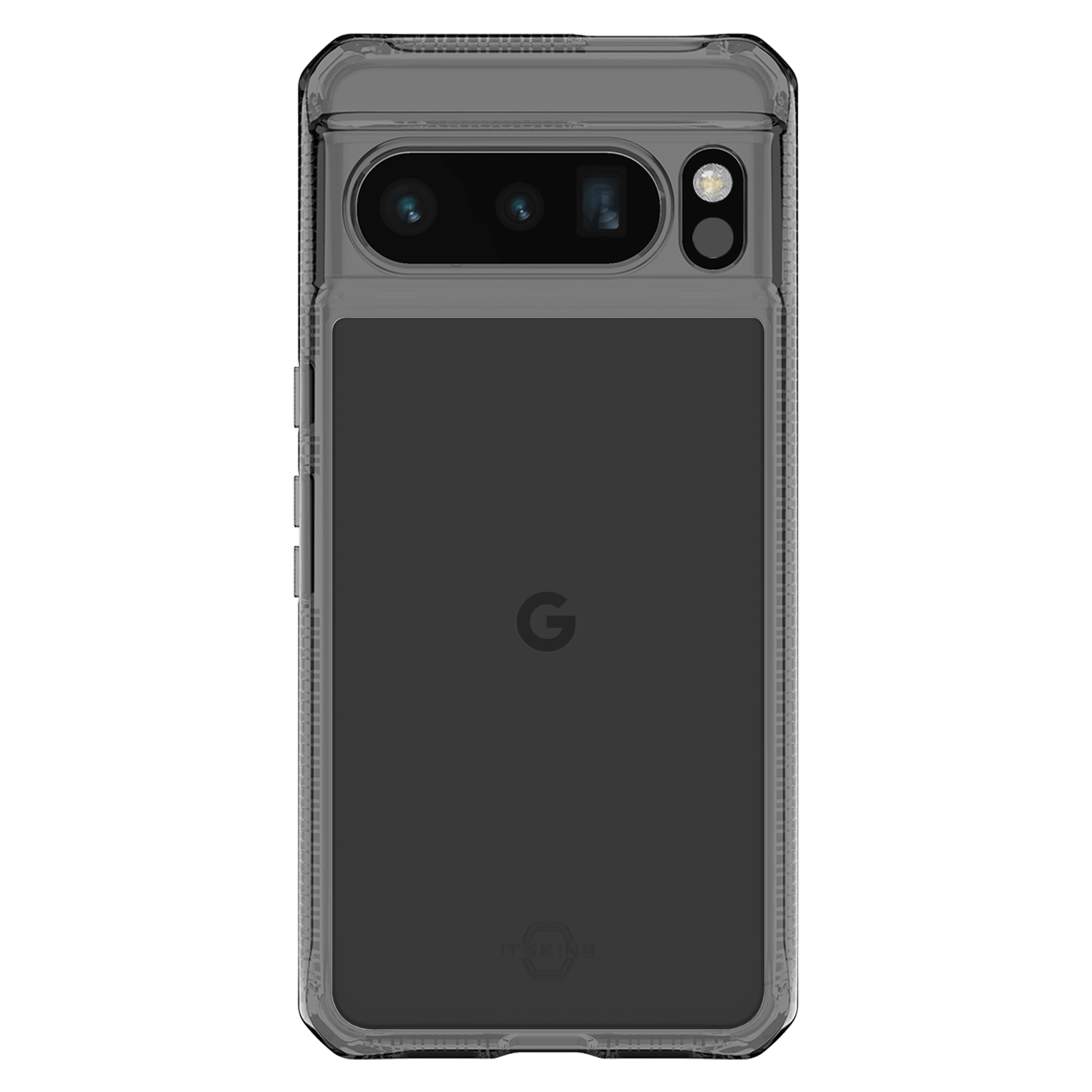 ITSkins Hybrid_R Clear Case for Google Pixel 8 Pro Black, Clear